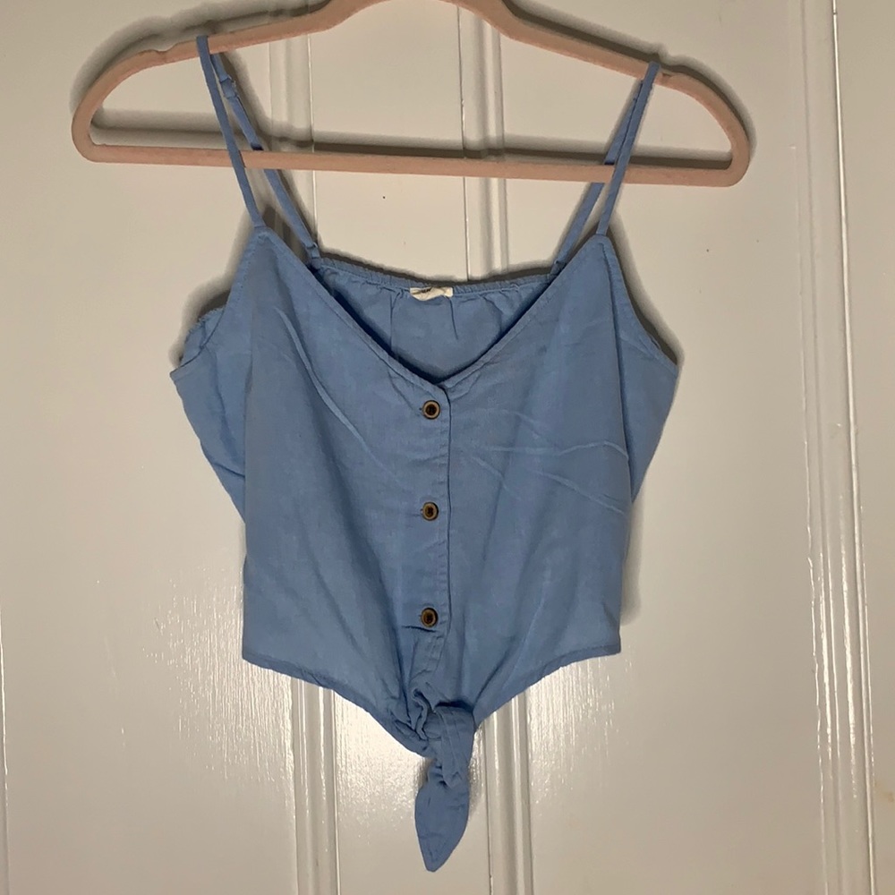 Tie front crop top